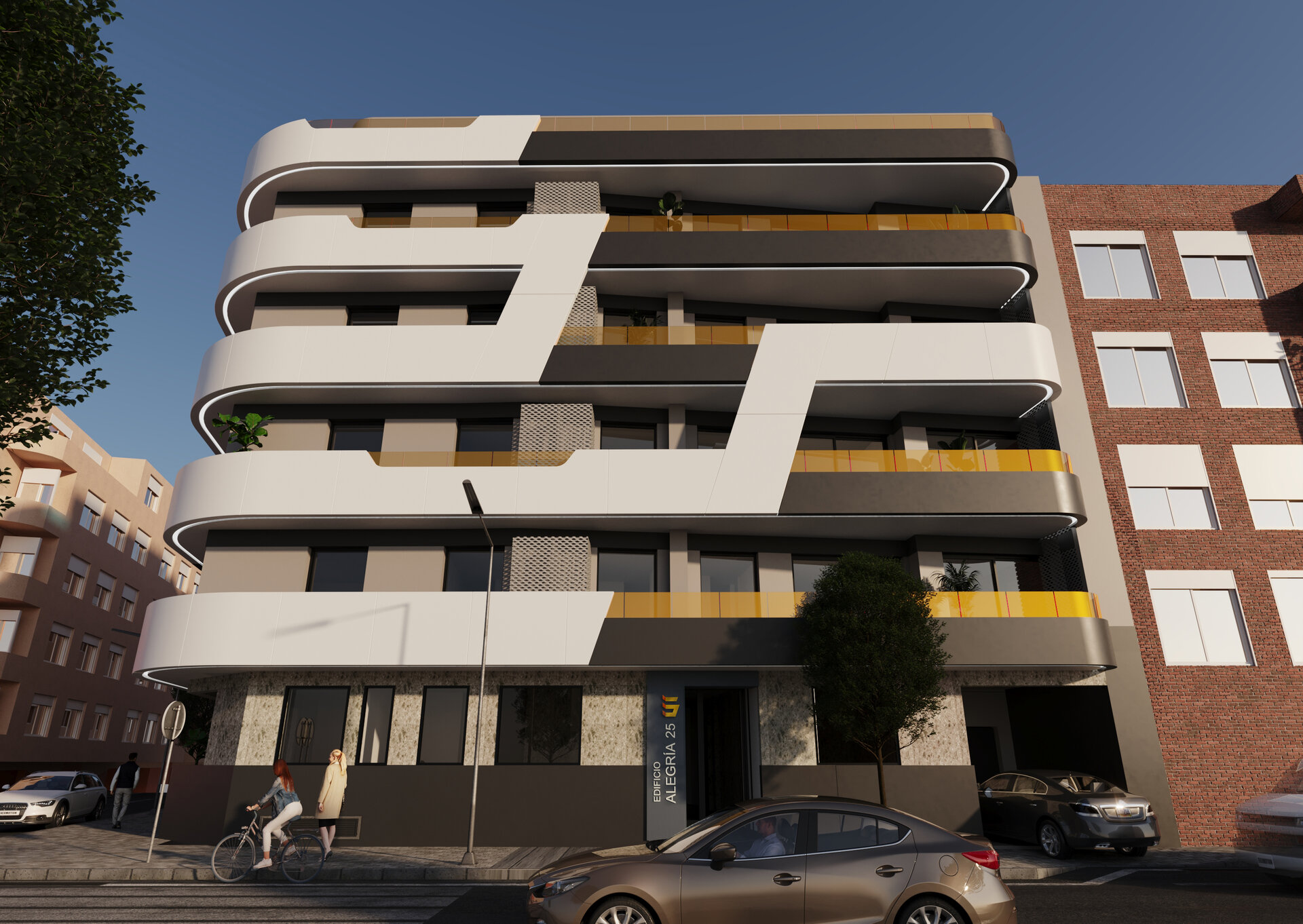Alegria XXV — front facade render