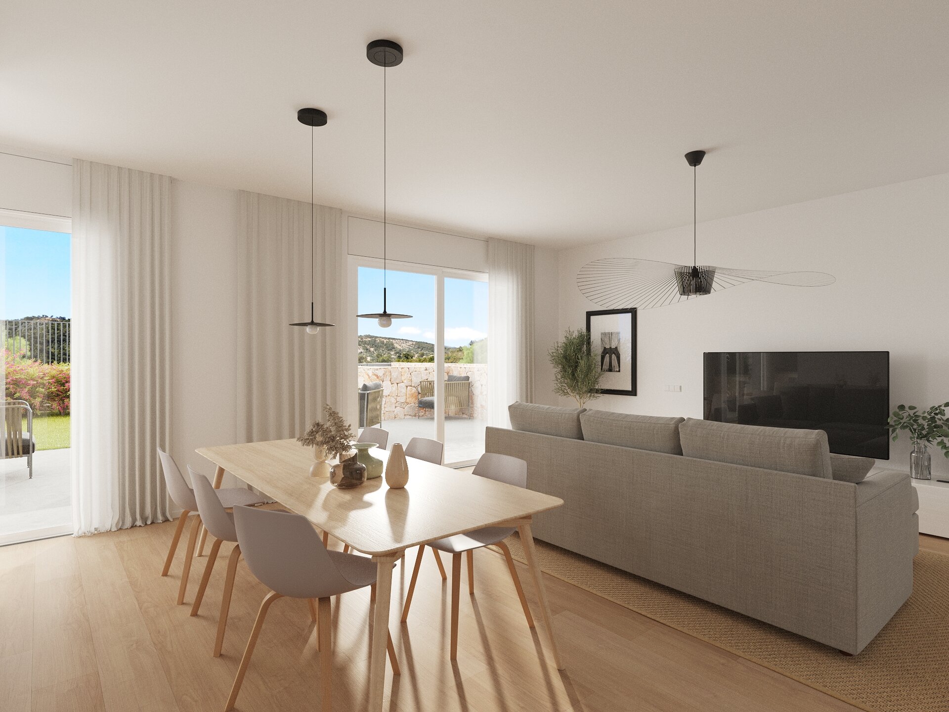 Breeze — villa living room