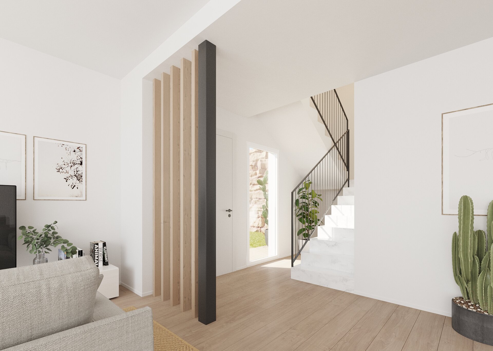 Villa exterior stairs