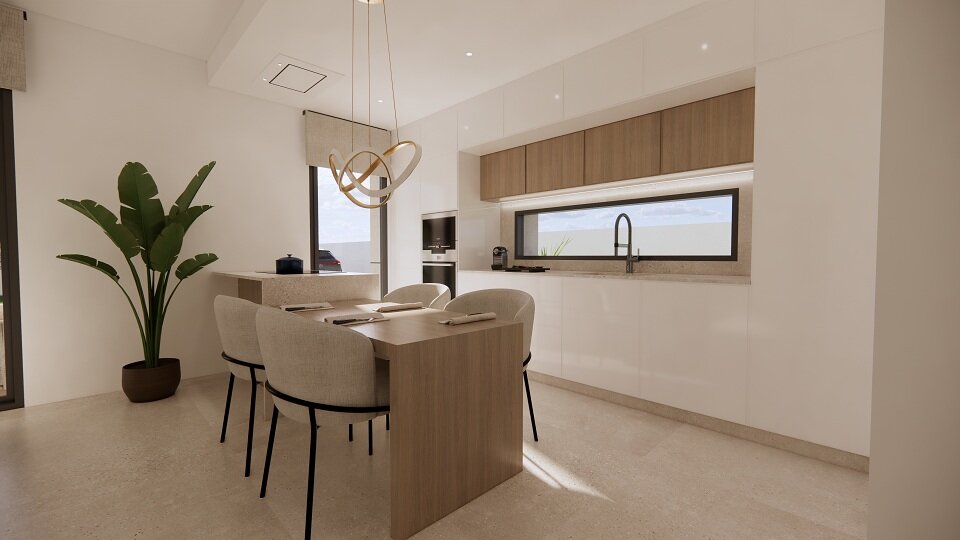 Carla Villas Torrevieja — kitchen and dining render