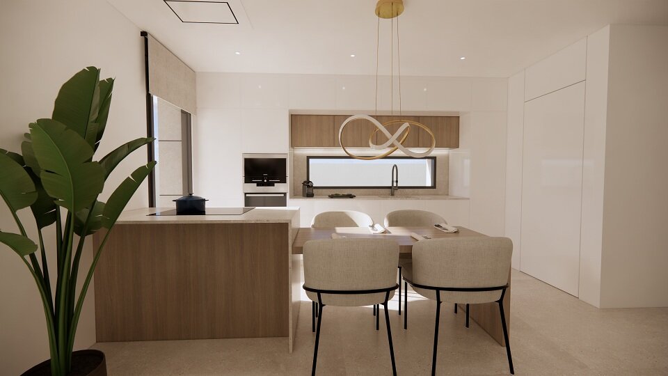 Carla Villas Torrevieja — kitchen detail render