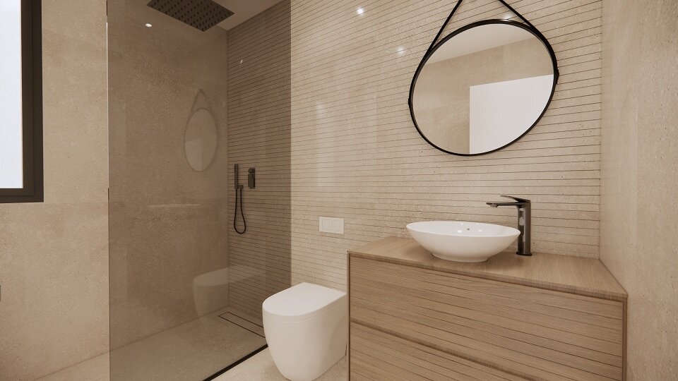 Carla Villas Torrevieja — bathroom render