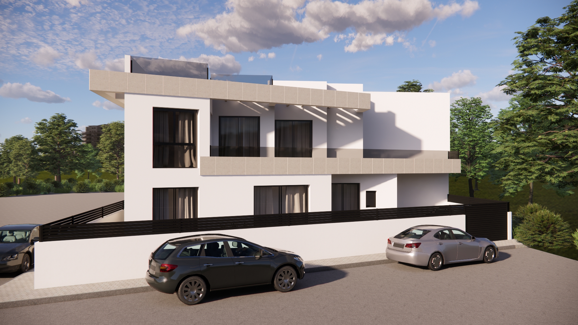 Corner unit exterior