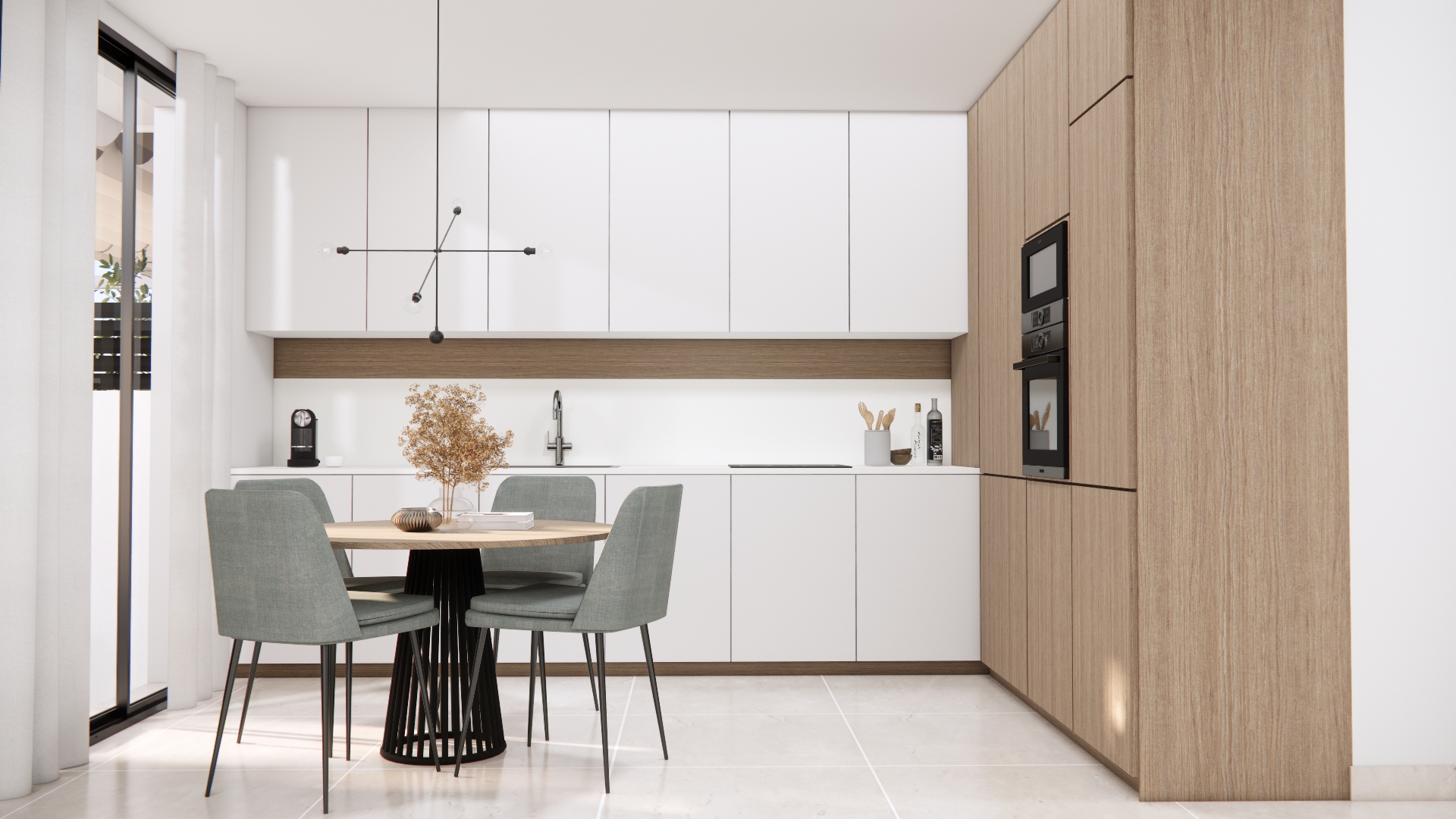 Living and dining area