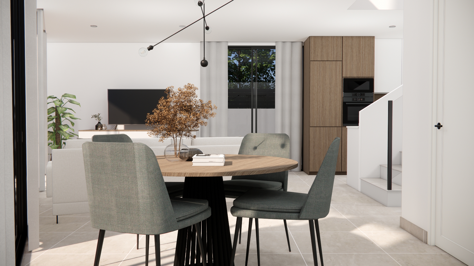 Corner unit dining room