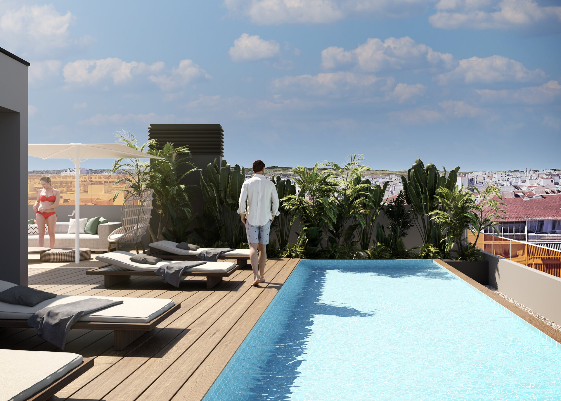 Alegria XXV — rooftop solarium render
