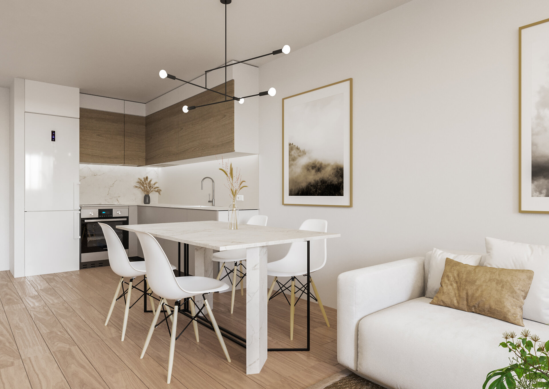 Alegria XXV — kitchen render