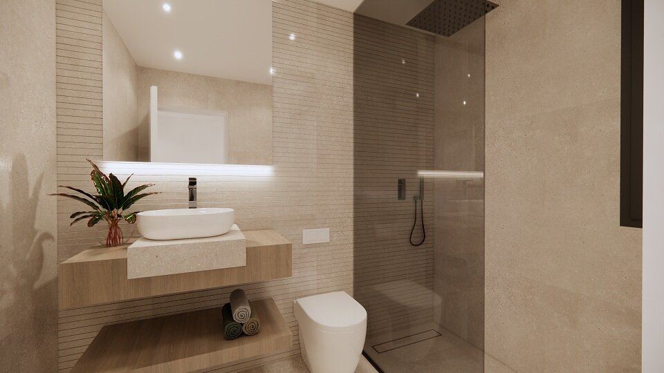Carla Villas Torrevieja — bathroom render
