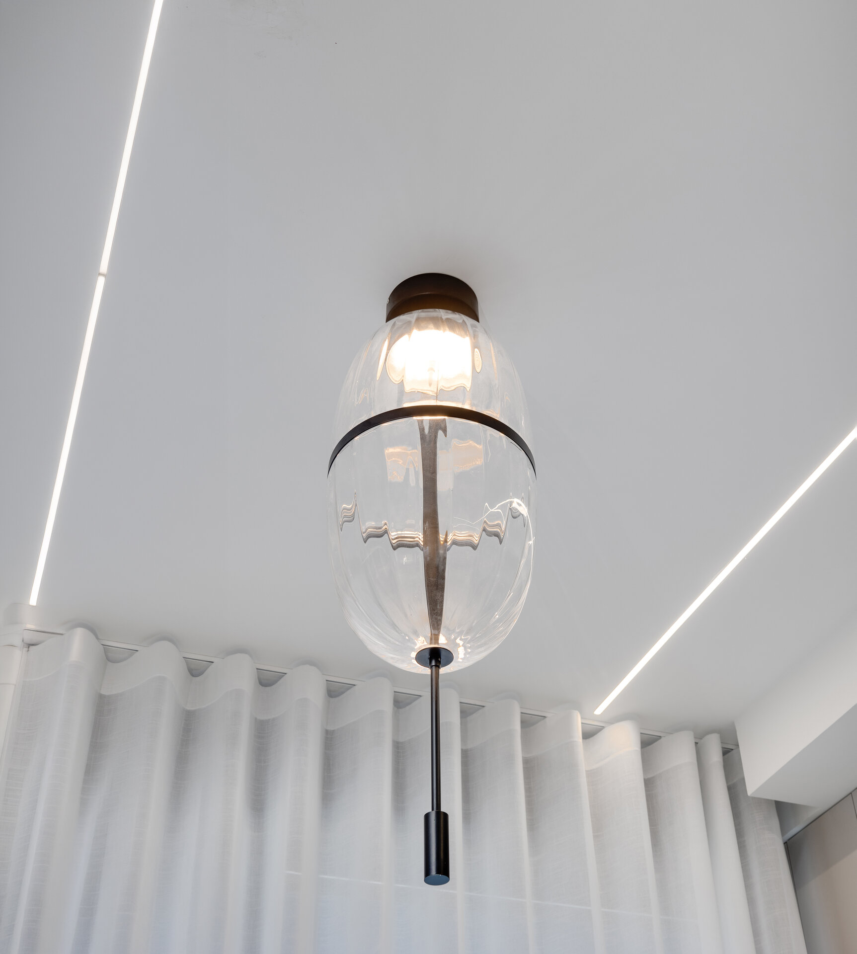 Dunara Resort — show home dining area with LED ceiling