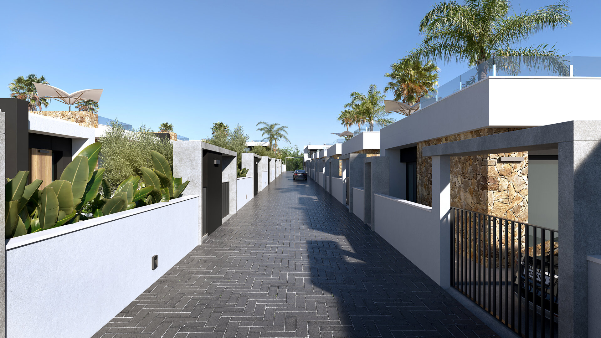 Lo Marabú Villas — aerial view of the development