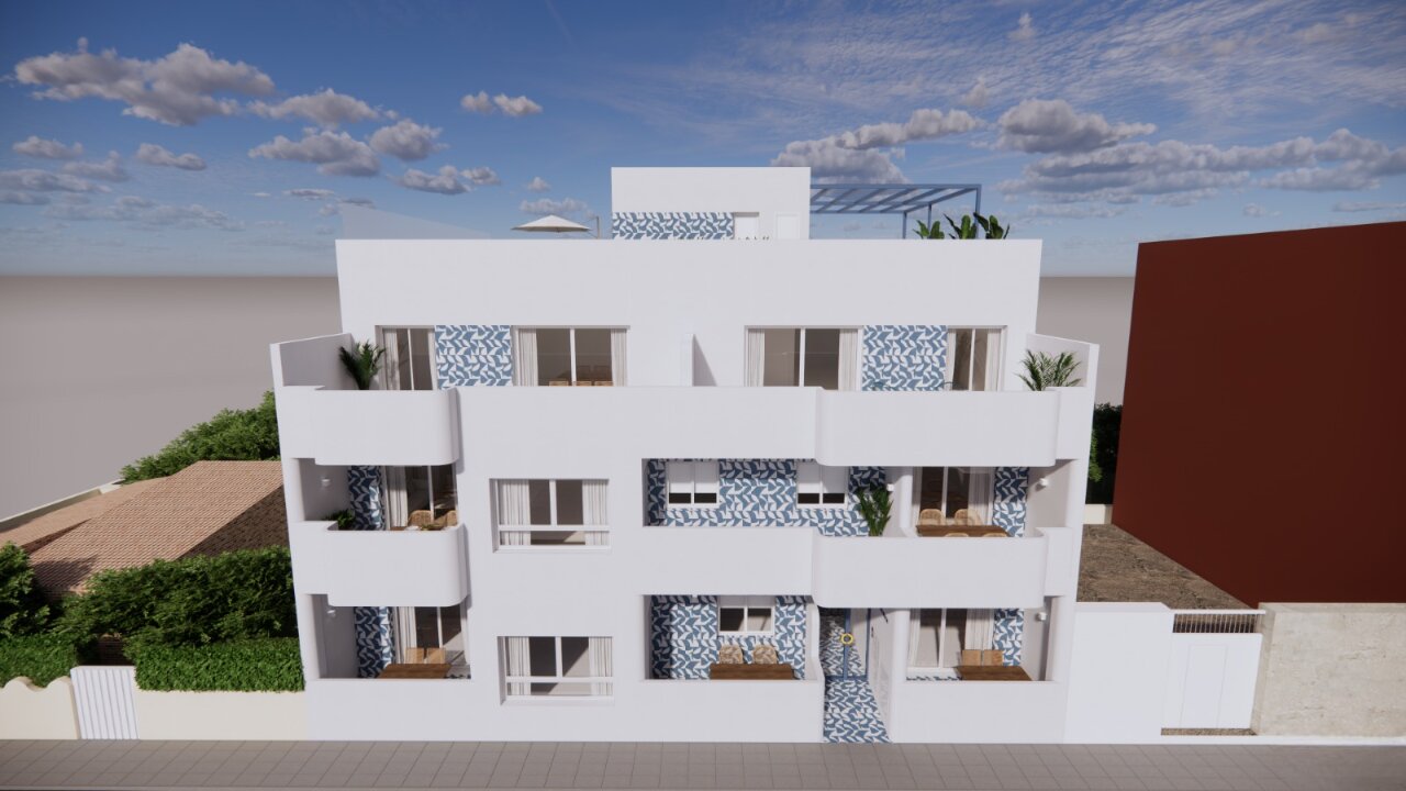 O-Porto Beach — façade render, C. Magallanes, Torre de la Horadada