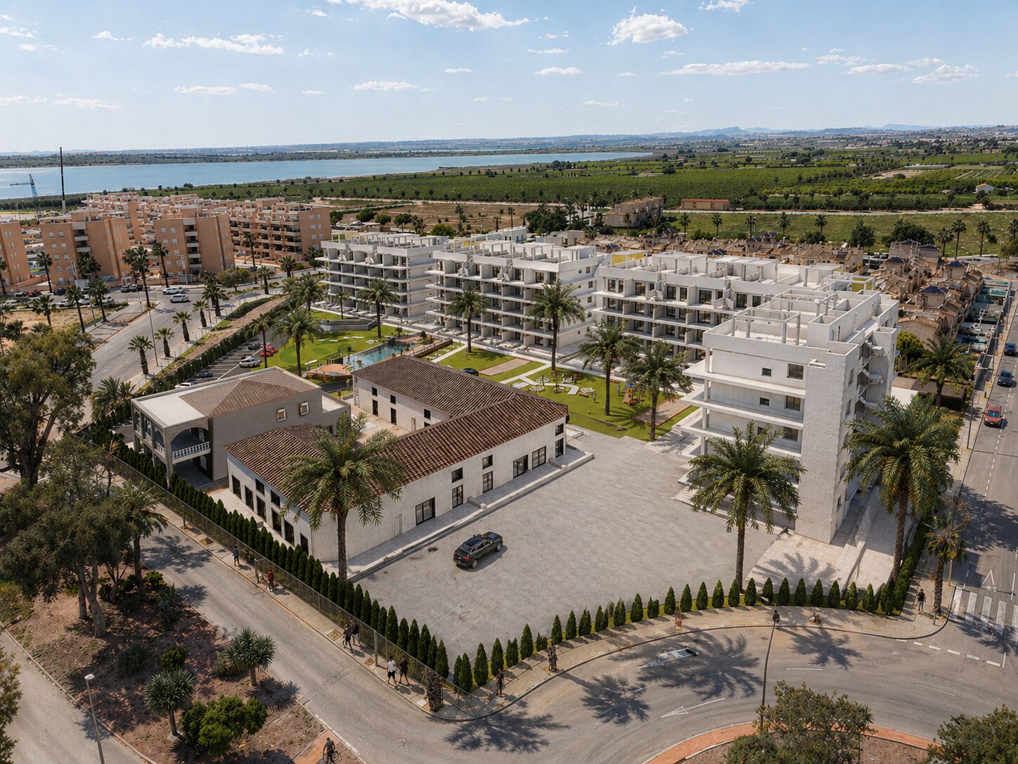 Oasis Garden — landscaped communal gardens