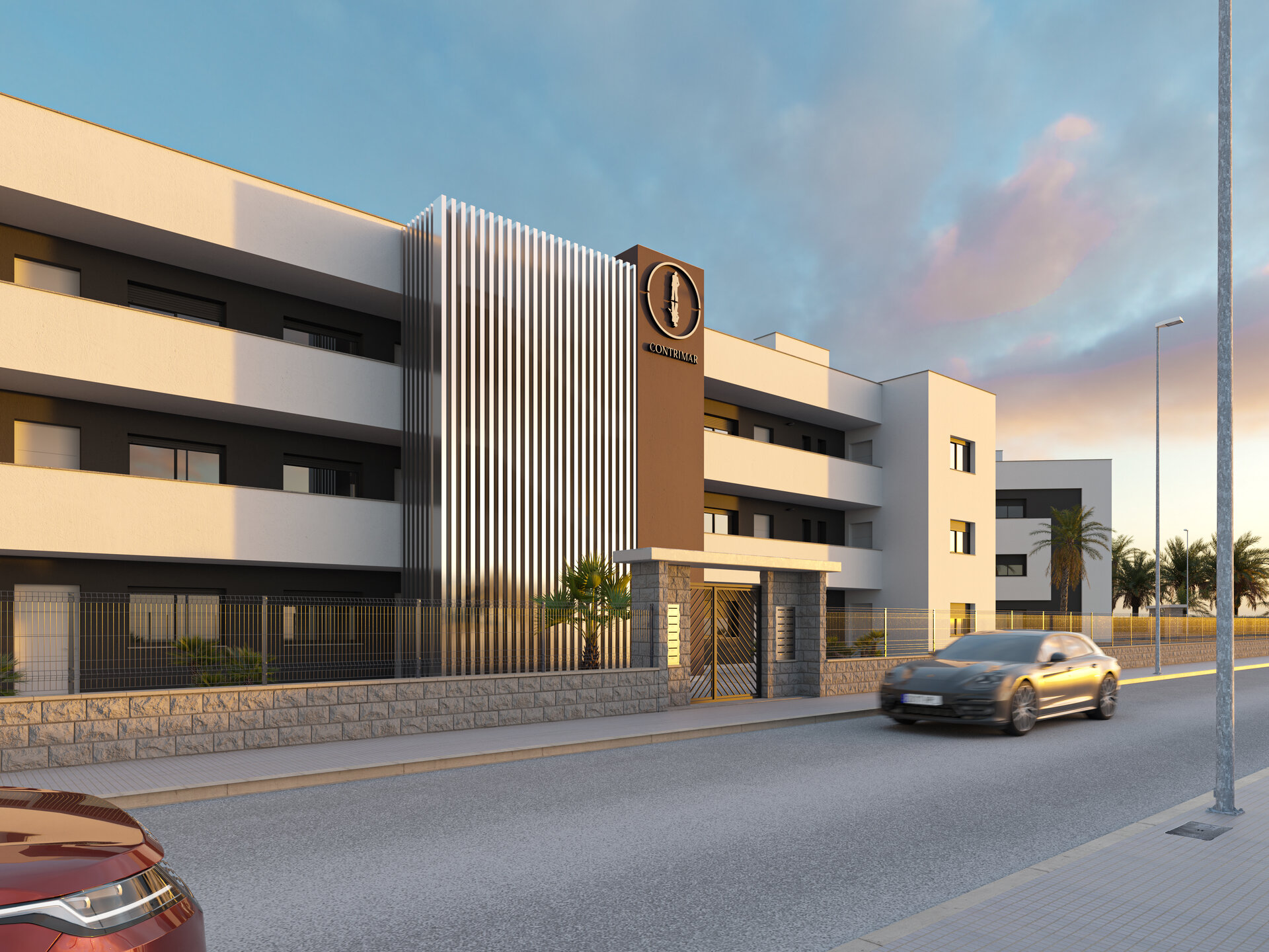 Oasis Laguna 2 — bathroom and bedroom render