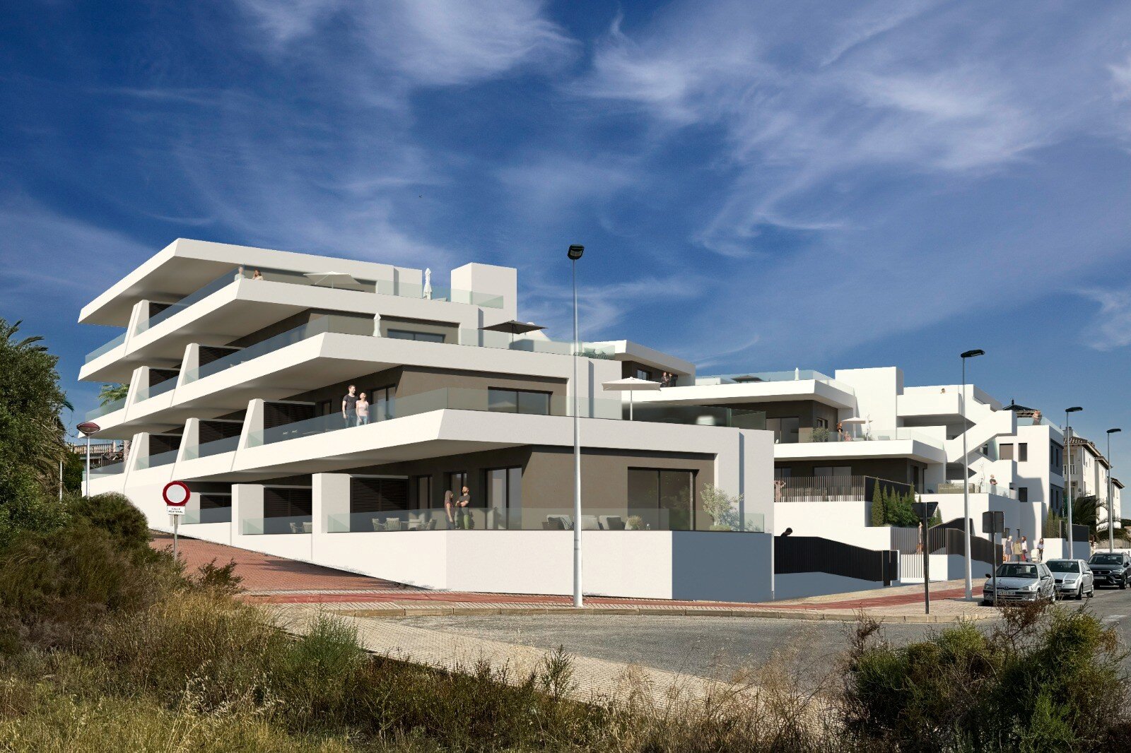 Pinet Beach II — exterior render, La Marina (Elche)