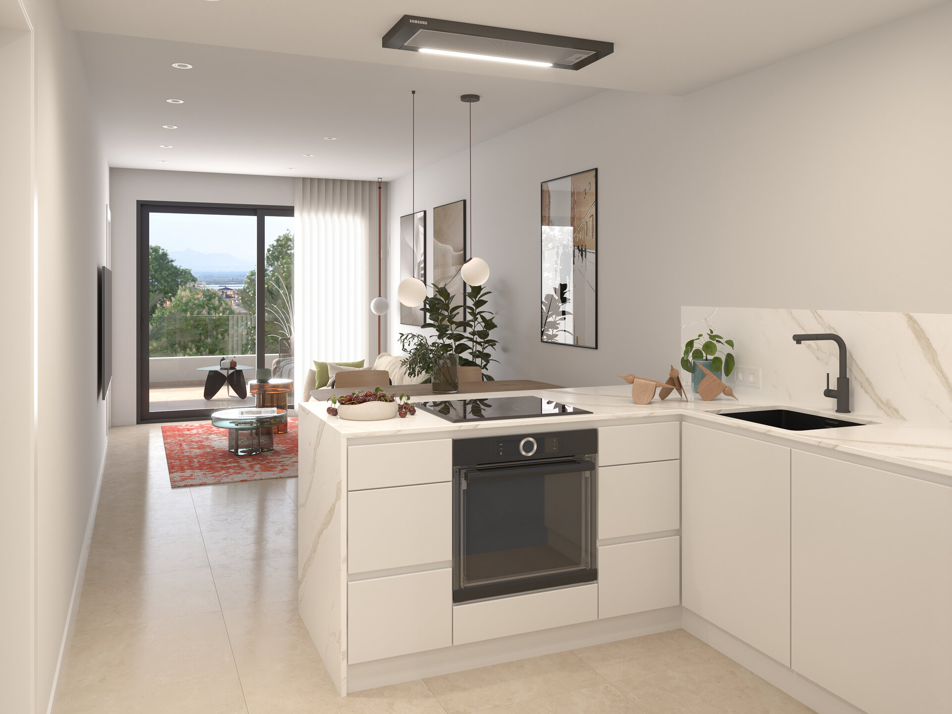 Pinet Beach II — kitchen detail