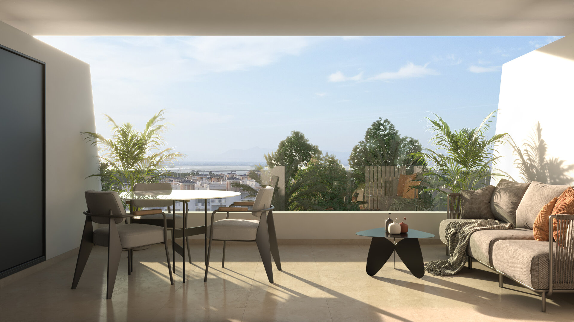 Pinet Beach II — private terrace render