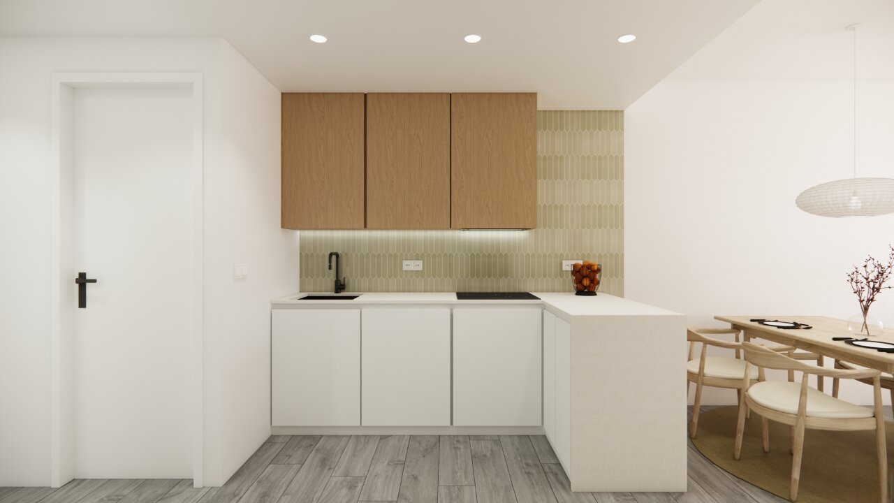Sakura Beach — open-plan kitchen and dining