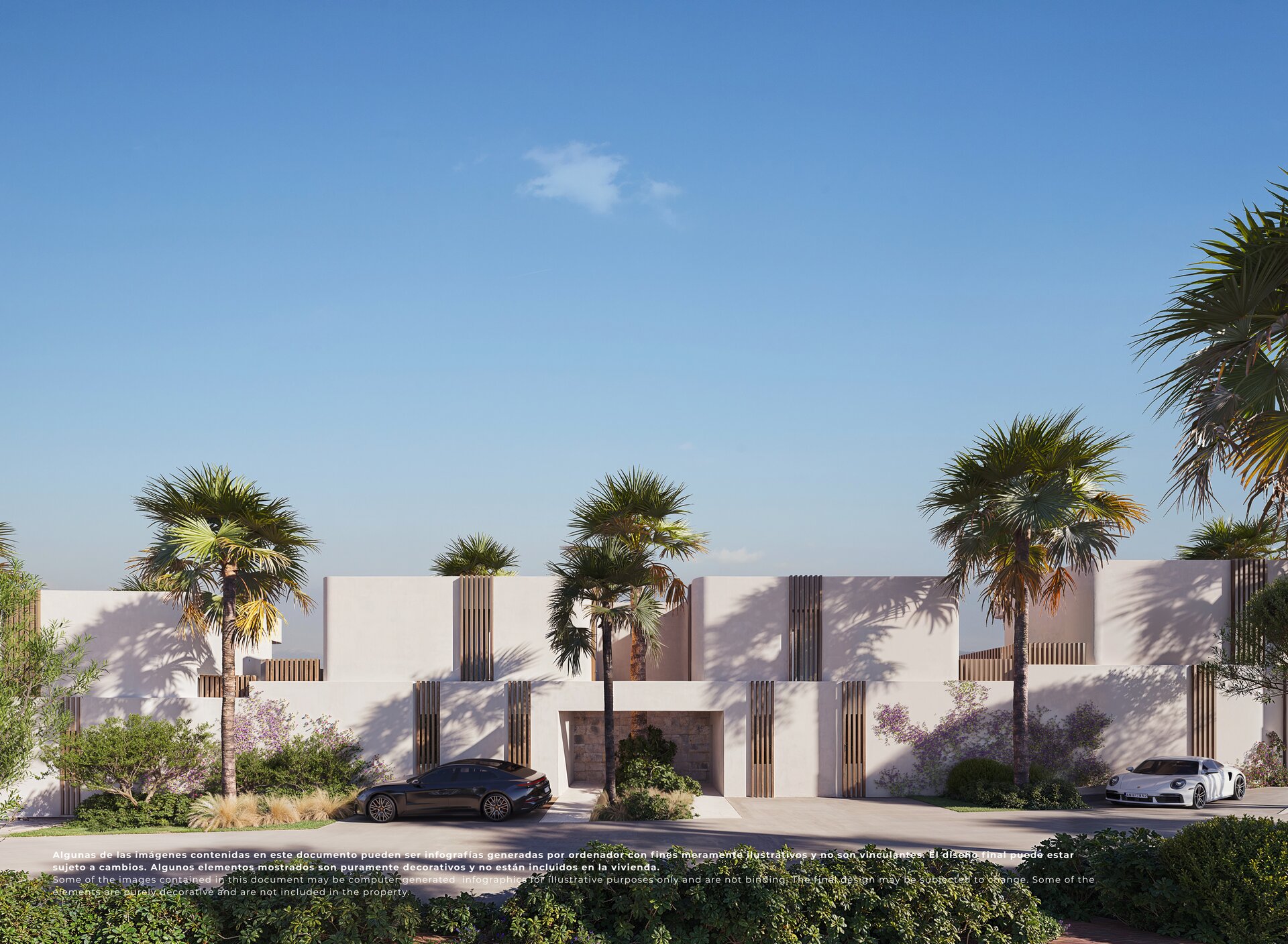 Six Nature Villas — street facade at El Valle Golf Resort