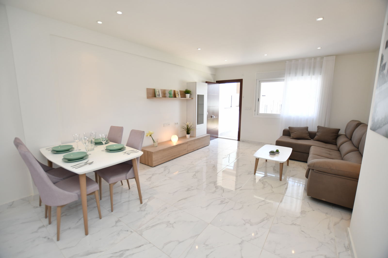 Living dining room — fully furnished