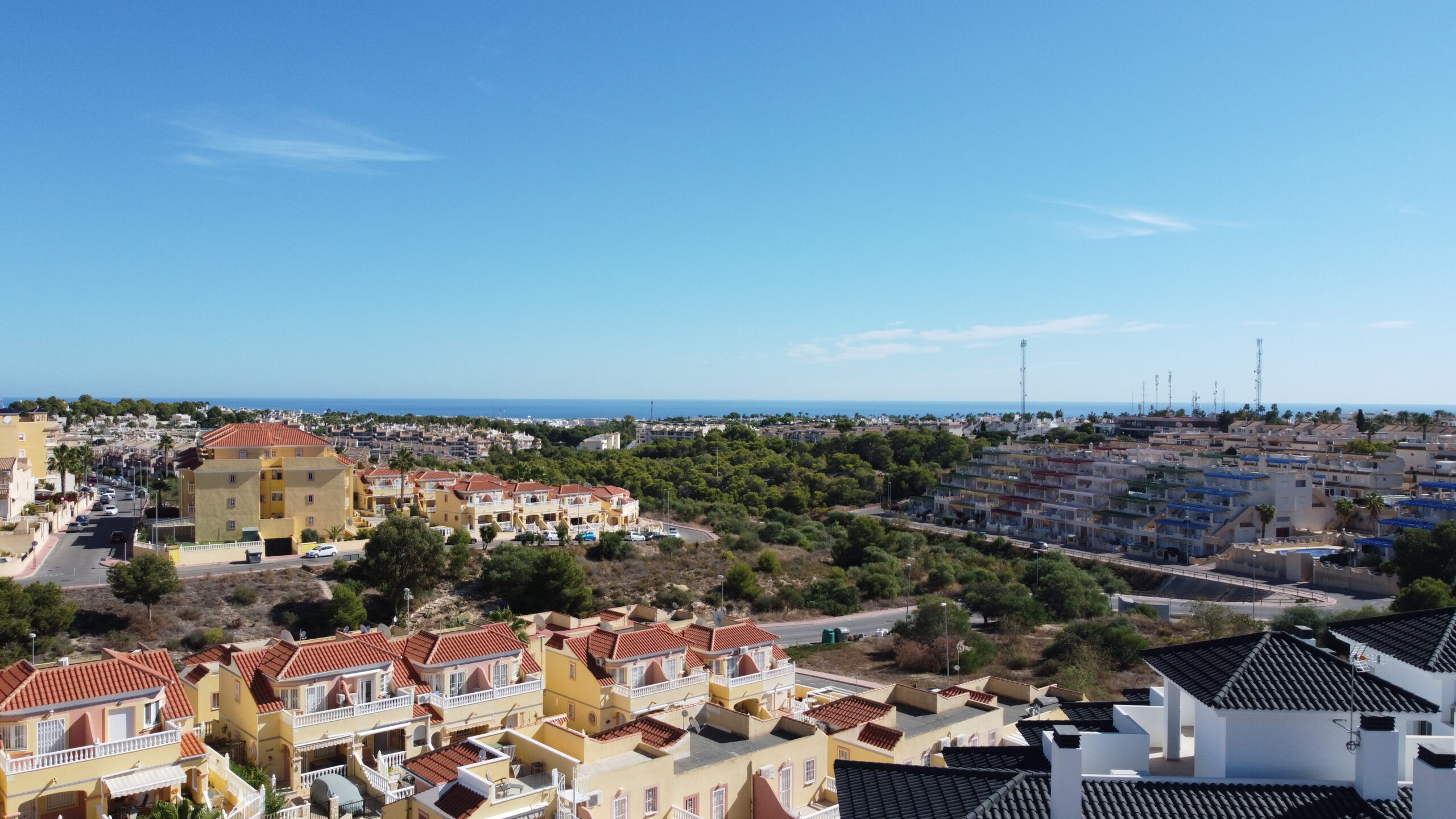 Drone — sea views from site