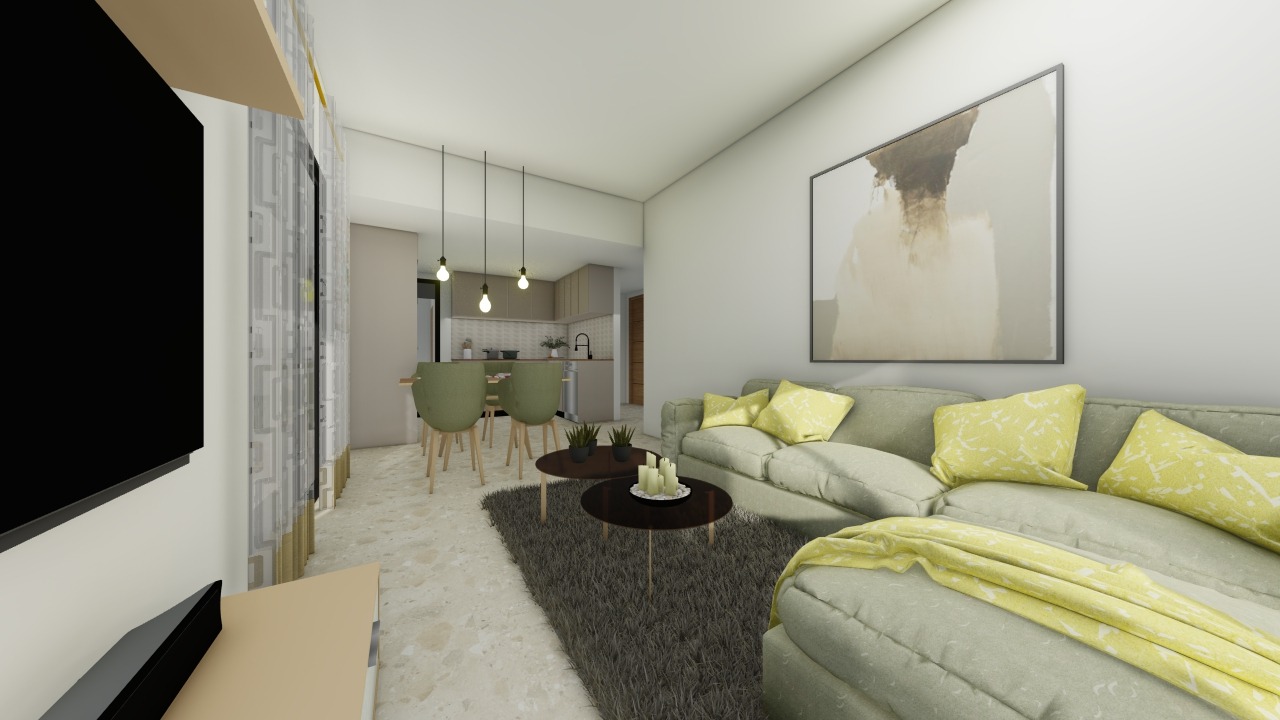 Living-dining — view to kitchen