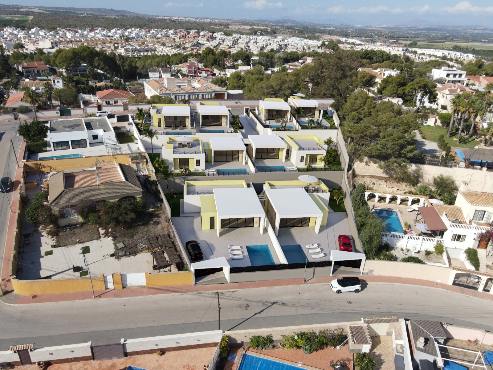 Aerial — full development