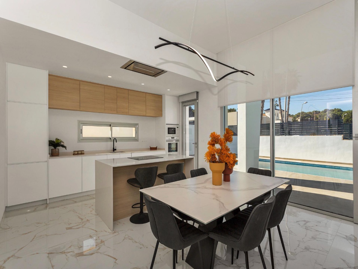Kitchen — open to living area
