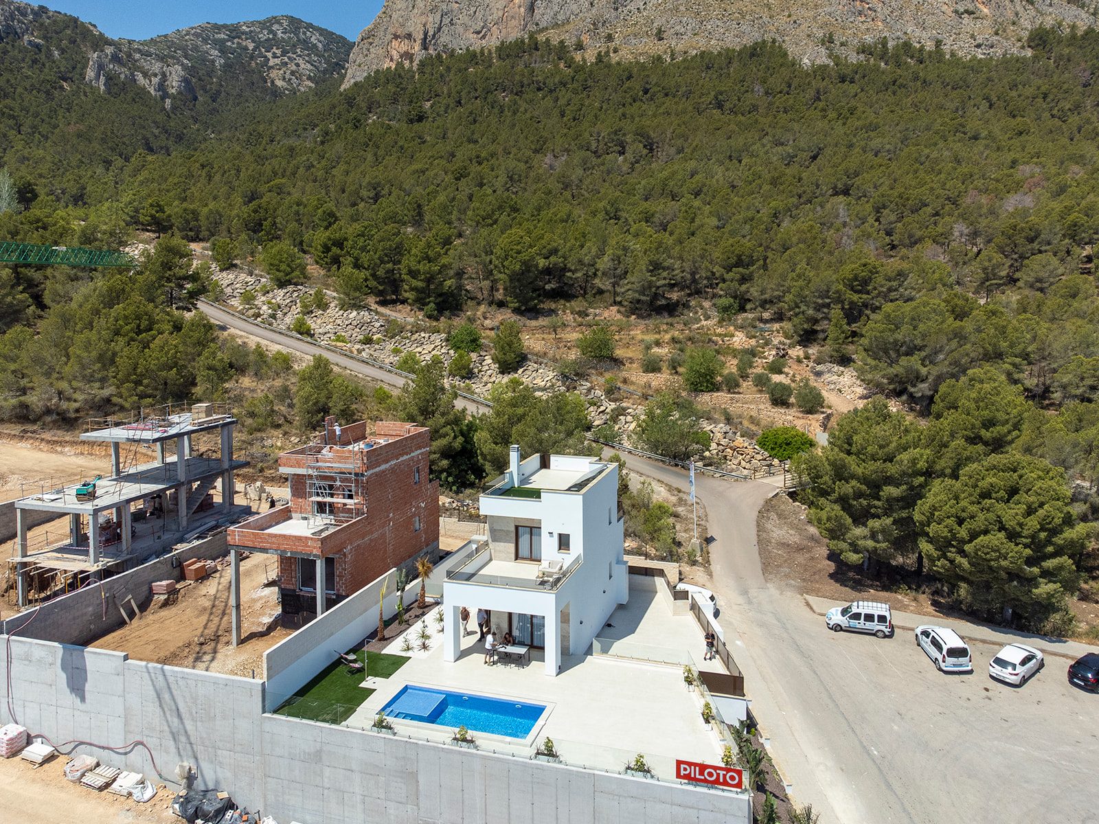 Aerial drone view