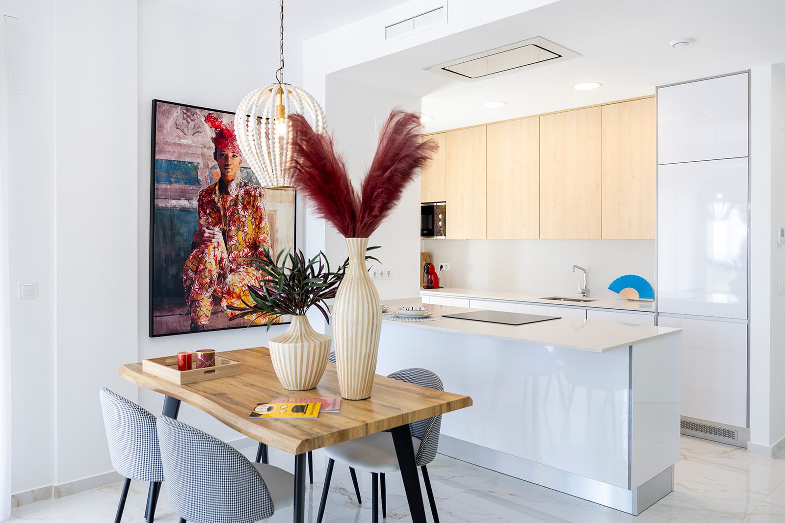 Open plan living dining kitchen