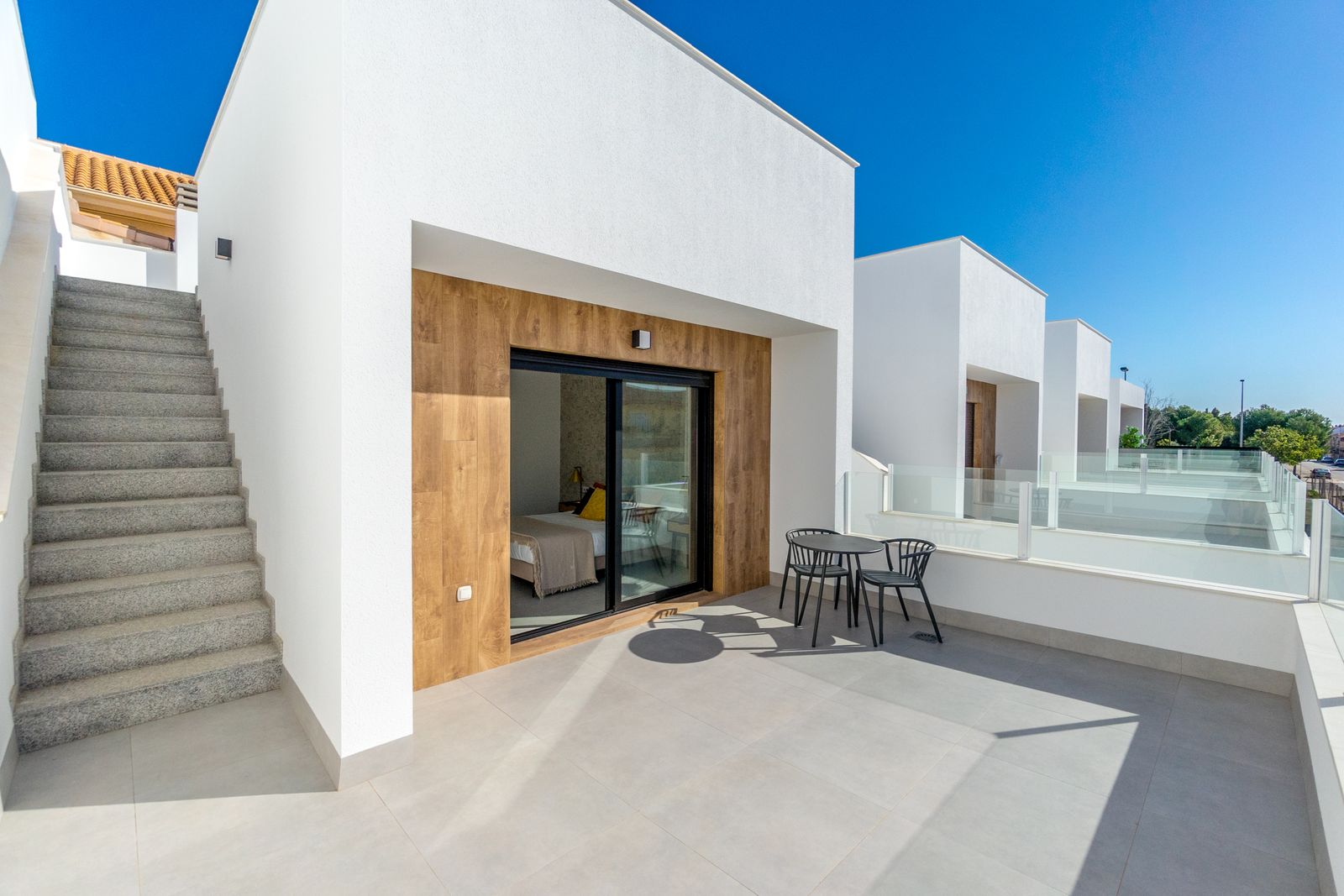 Villamar Villas Phase XI — rear terrace and pool