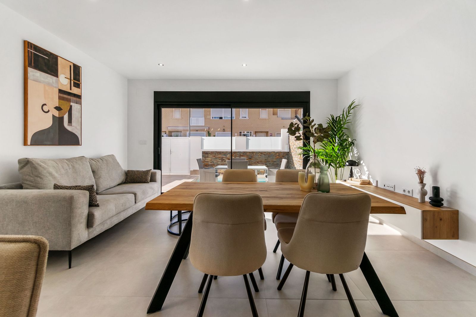 Villamar Villas Phase XI — open-plan kitchen with breakfast bar