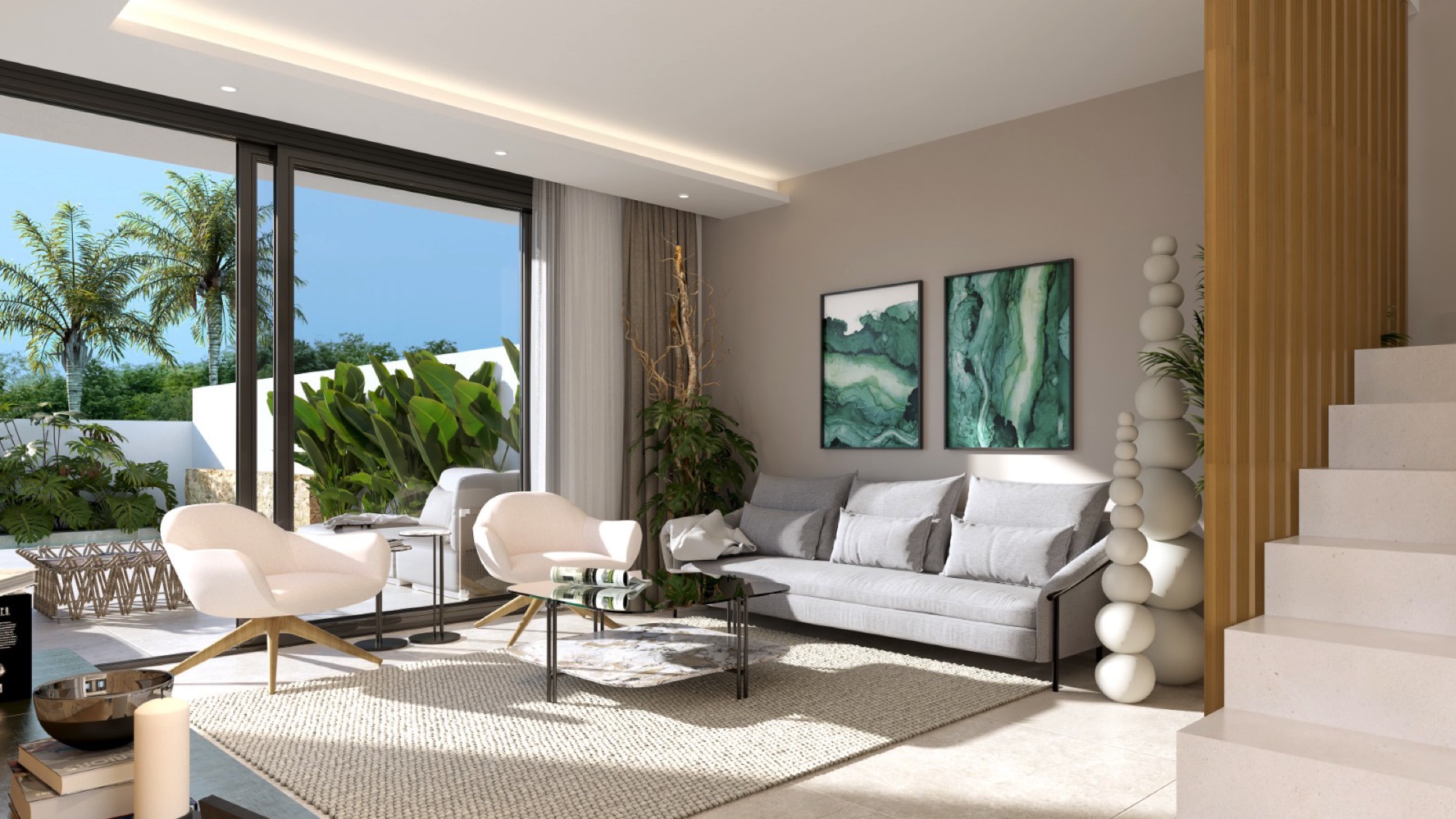 Living-dining area