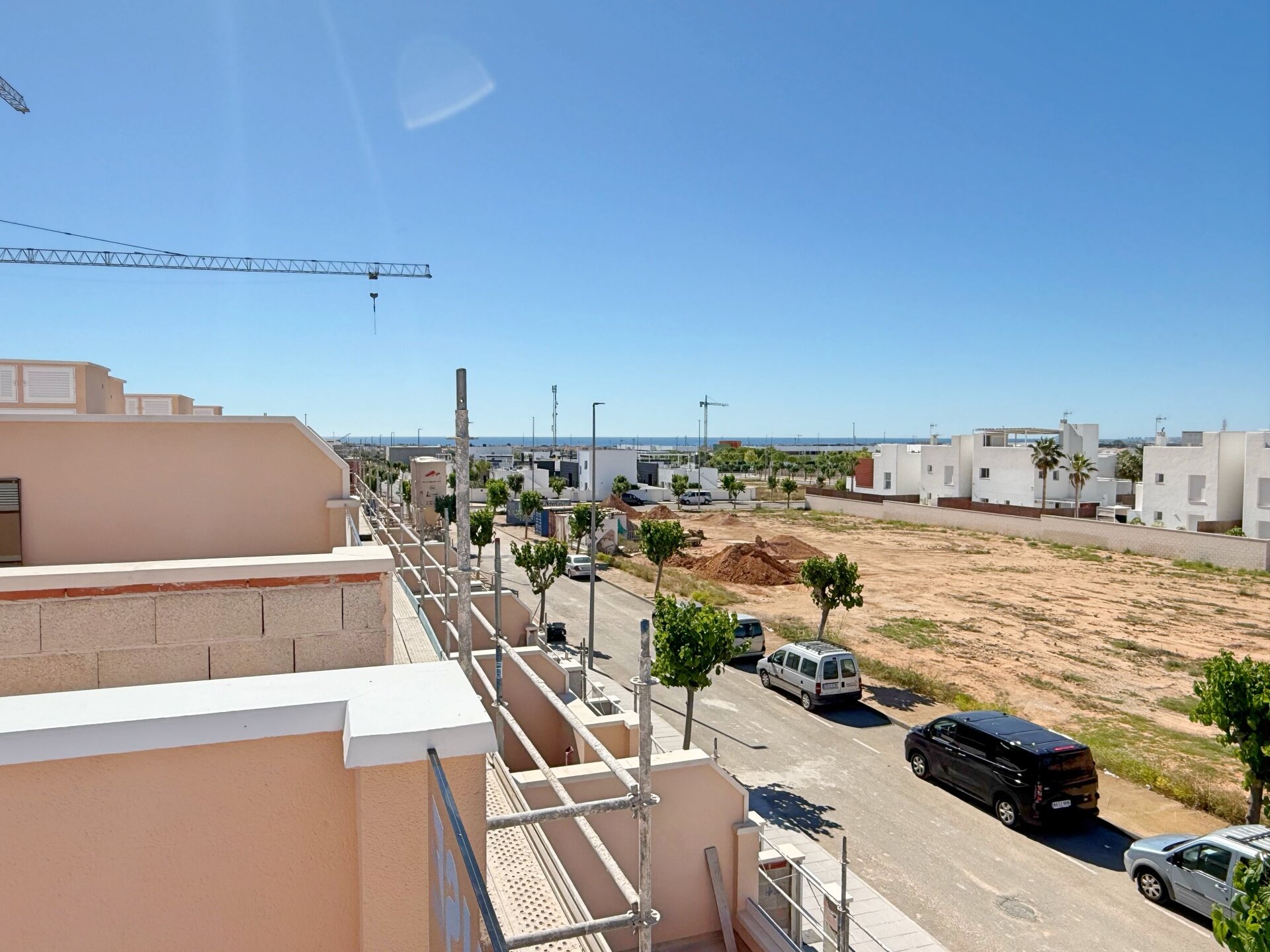 Townhouse showhouse — rooftop view over the development