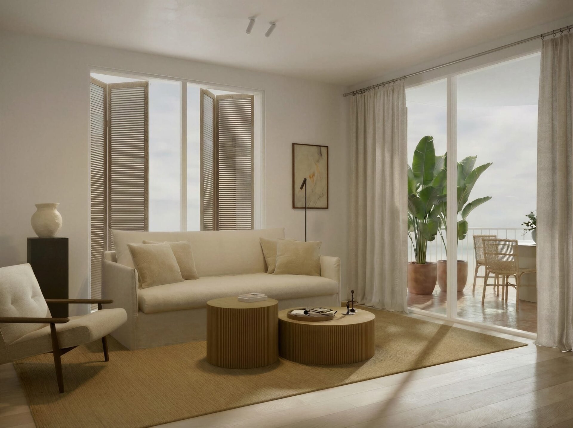Karibe Heritage Suites — furnished living room render