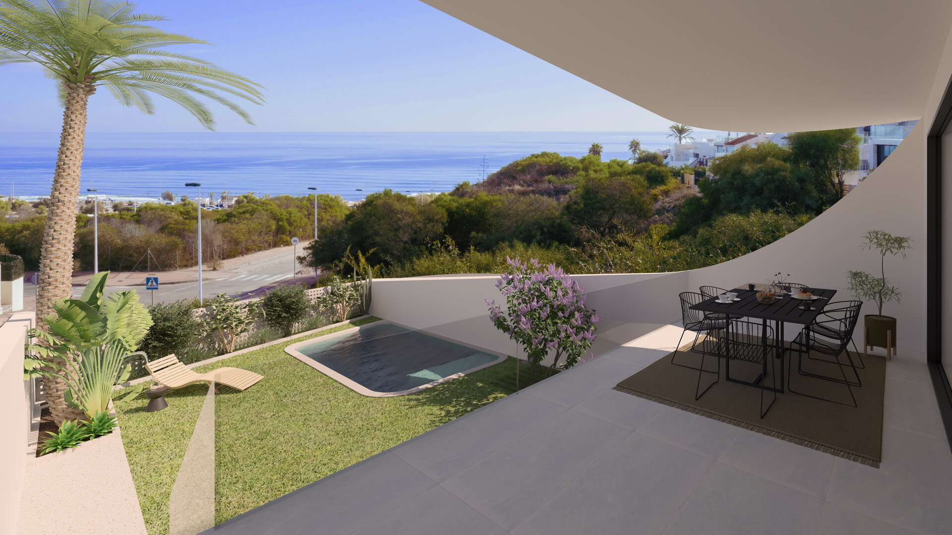 La Manguilla Sea Views — ground floor garden terrace