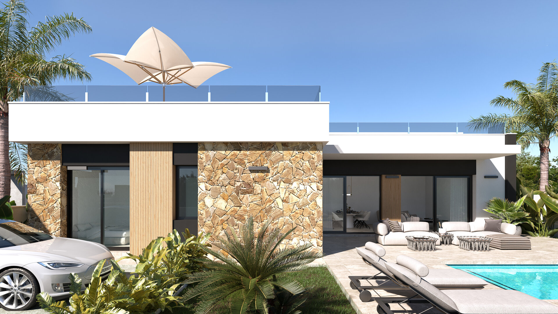 Lo Marabú Villas — Juliet villa and pool