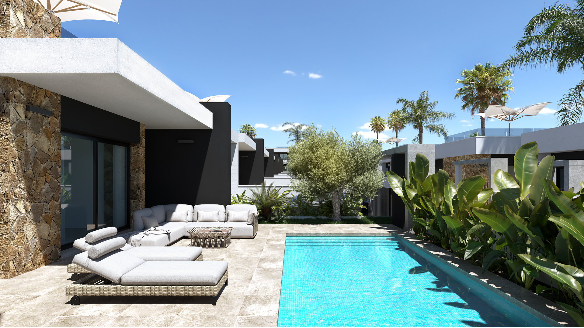 Lo Marabú Villas — street view of the villas