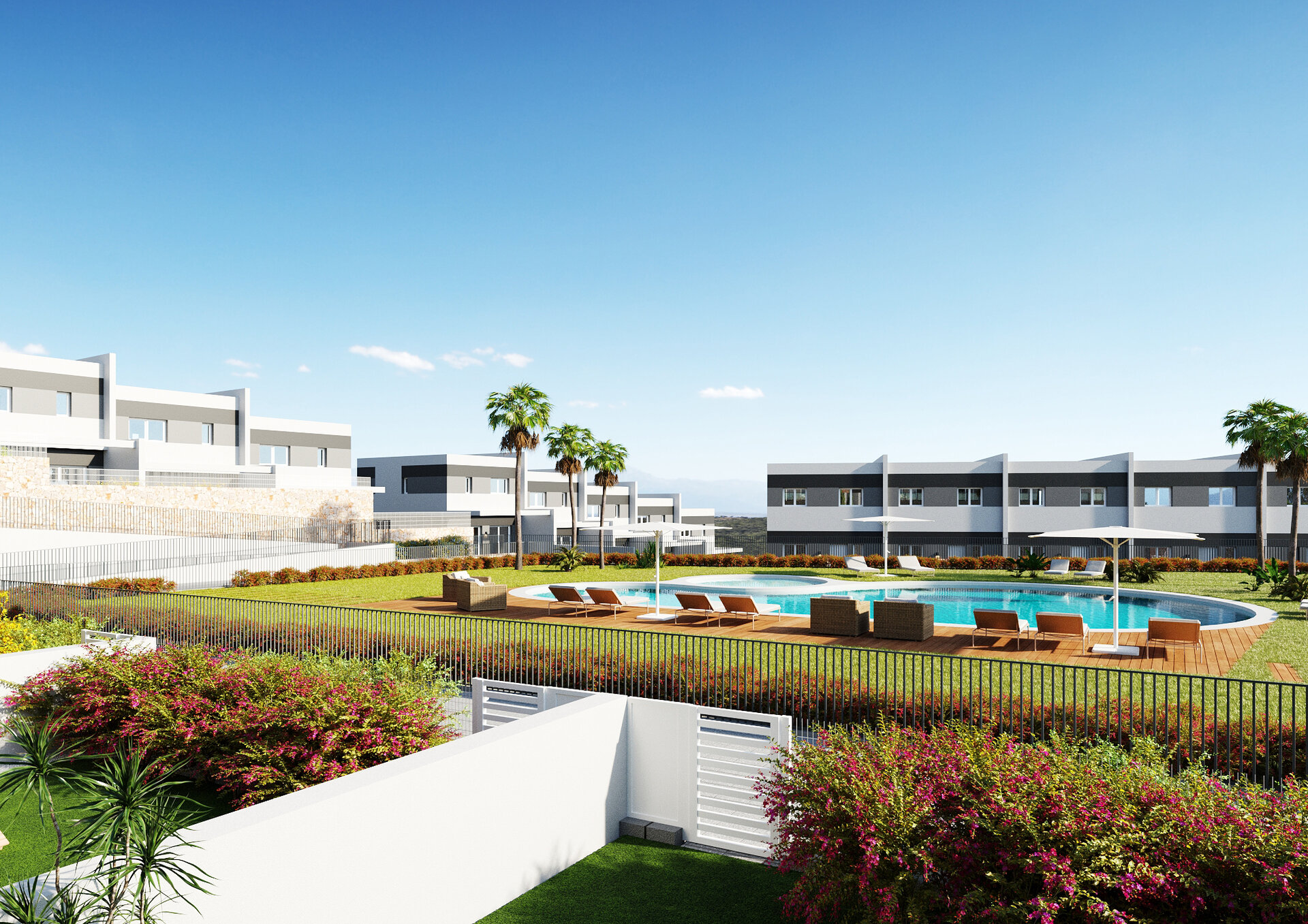 Pool and gardens