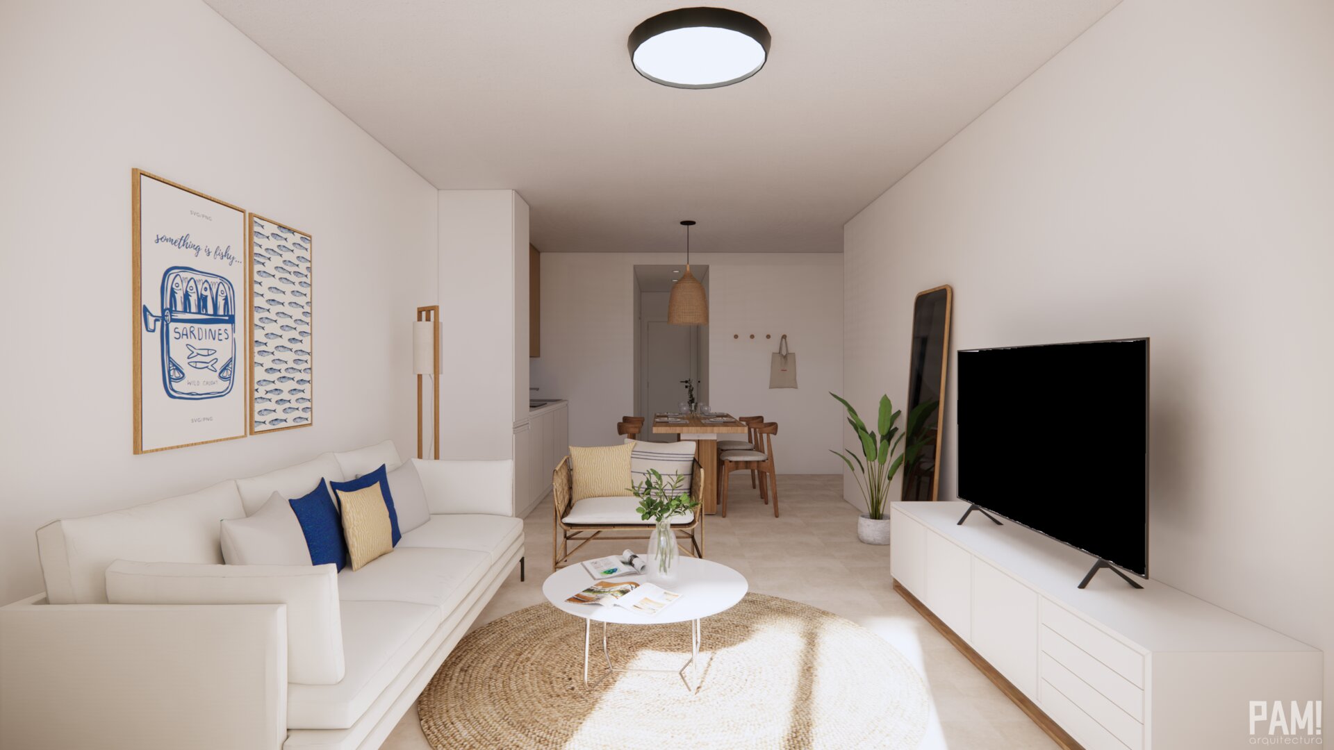 O-Porto Beach — living room render