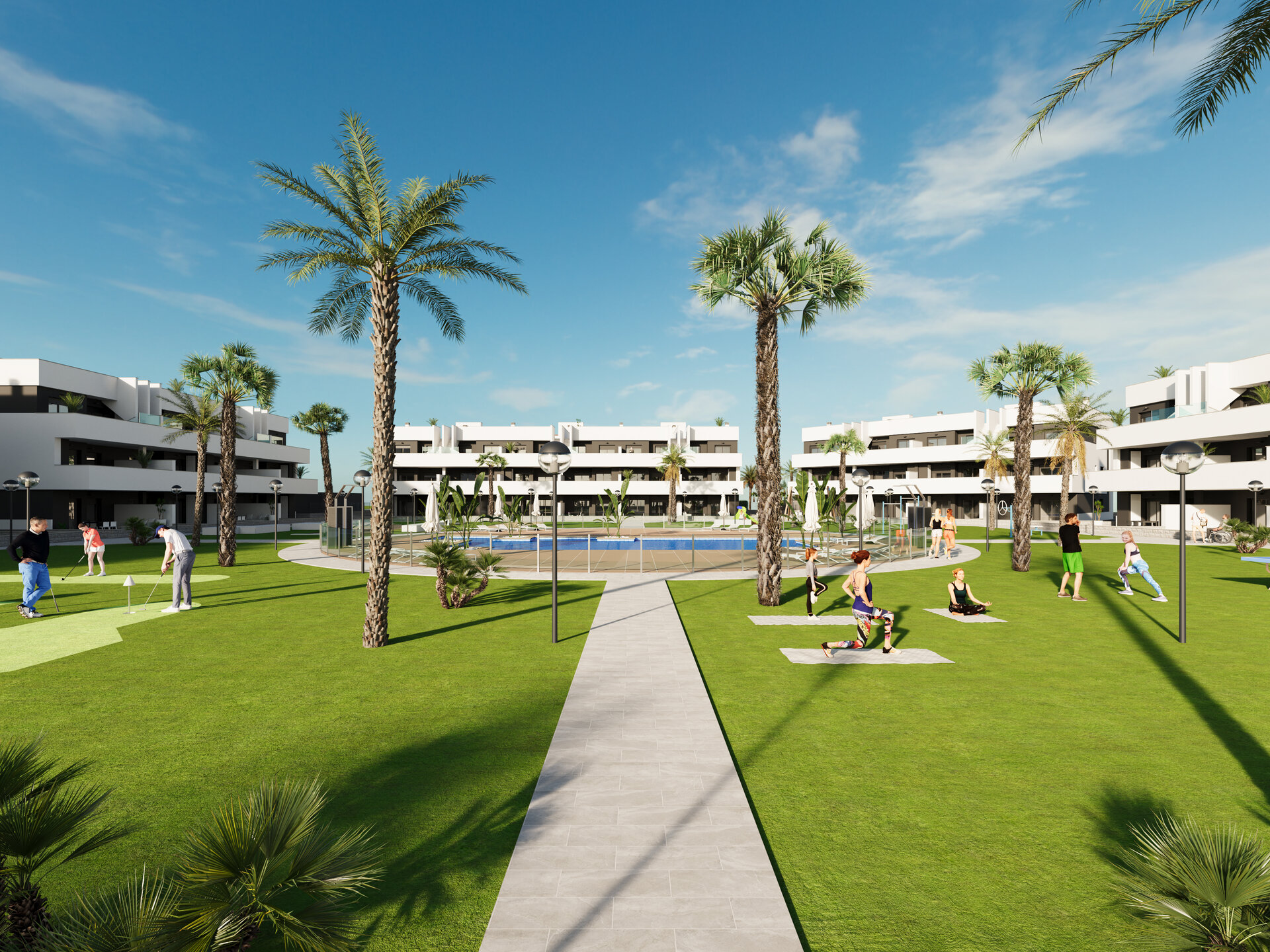 Oasis Laguna 3 — swimming pool render