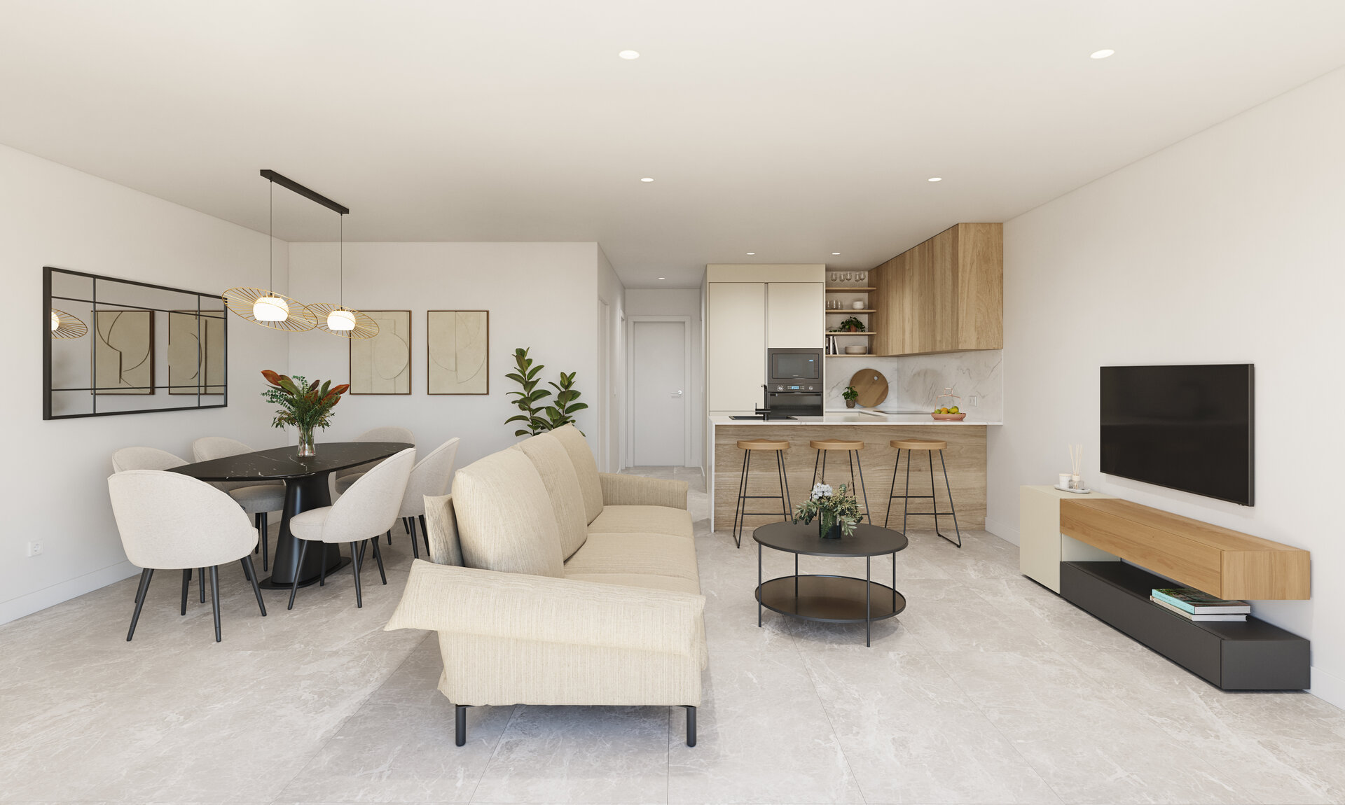 OLA — open-plan living and kitchen