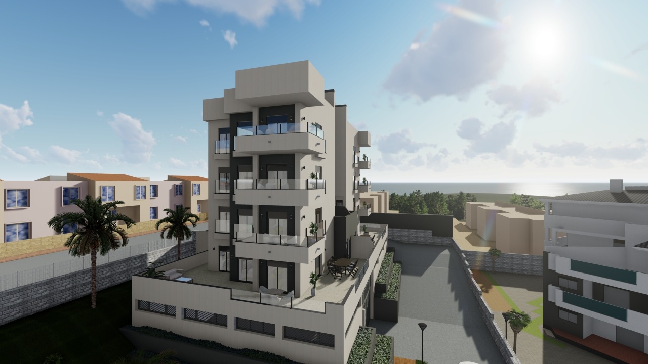 Exterior — sea view backdrop