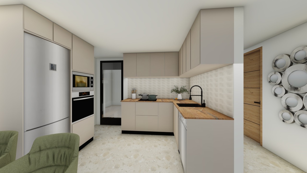 Kitchen — fully fitted