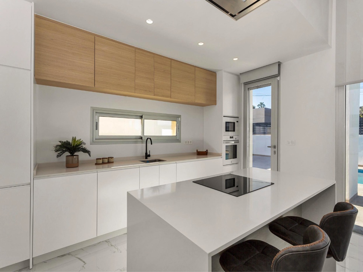 Bedroom with built-in wardrobes