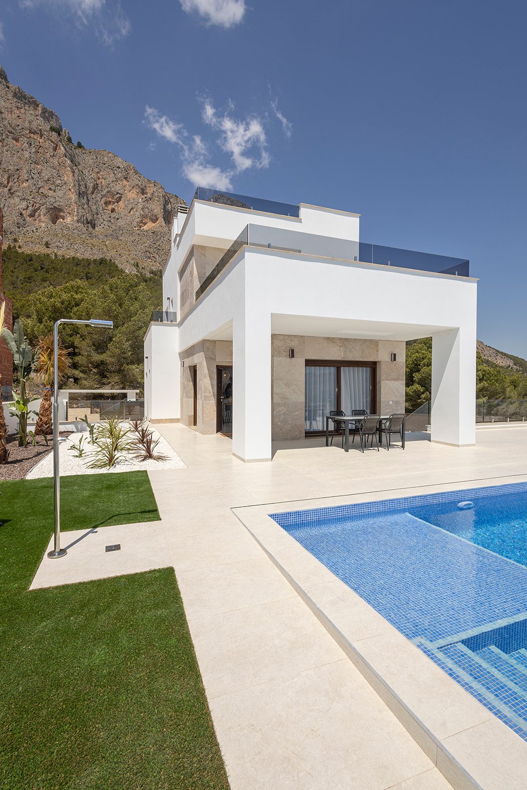 Pool and covered terrace