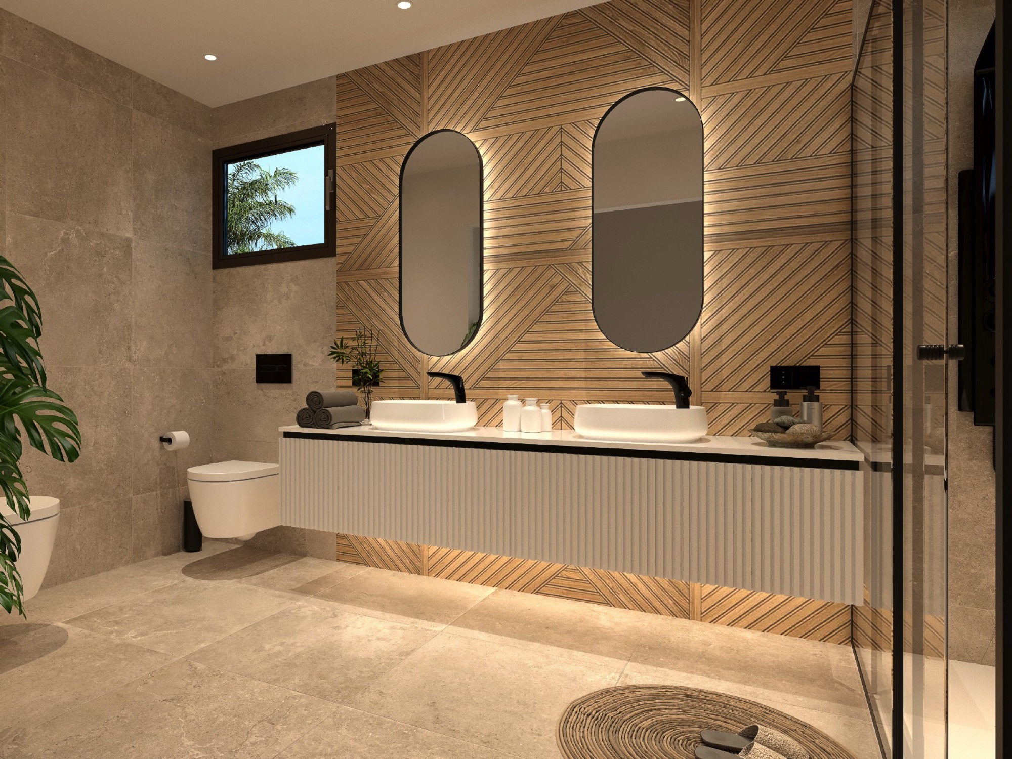 Master bathroom — shower detail